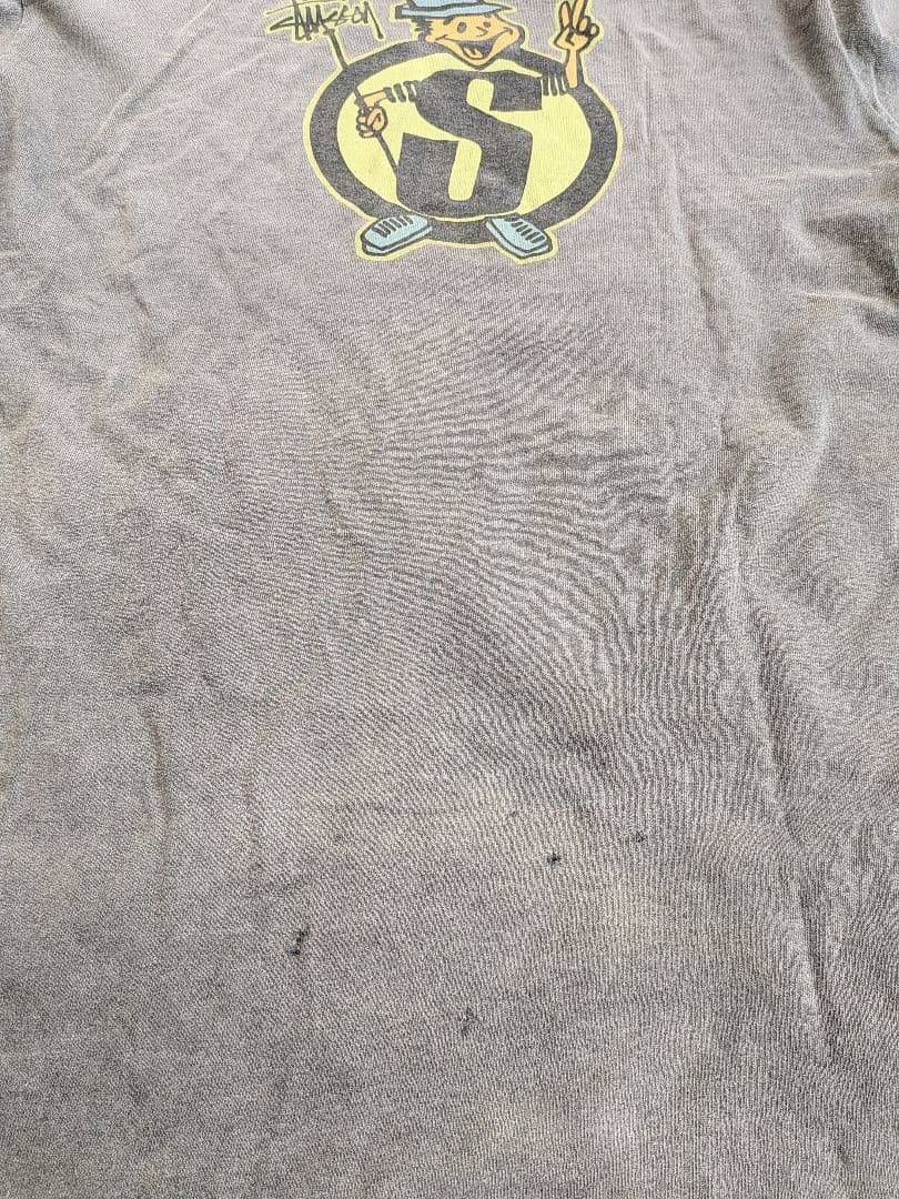 値下げ！Stussy 80s 後期 黒タグ グレー Tシャツ Mサイズ