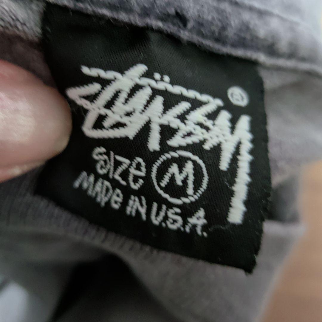 値下げ！Stussy 80s 後期 黒タグ グレー Tシャツ Mサイズ