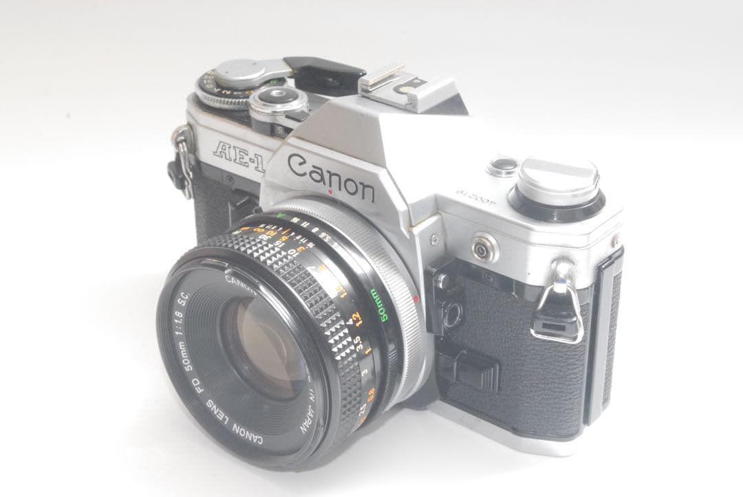 動作品　Canon AE-1 一眼レフカメラ　fd 50mm f1.8 s.c