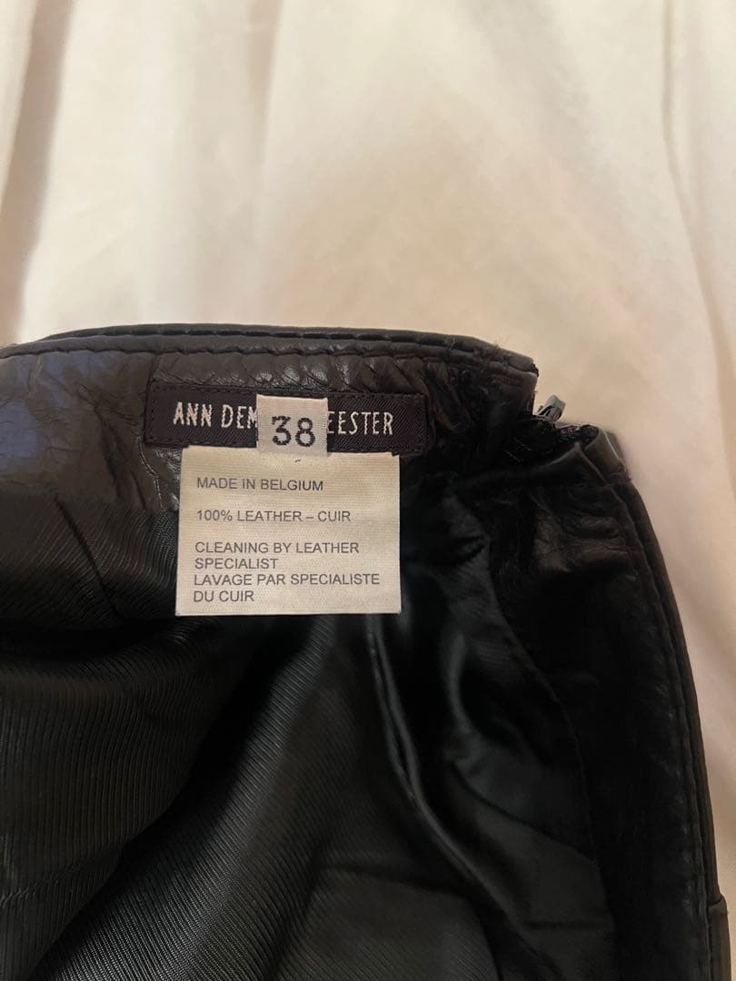スカート ann demeulemeester leather skirt