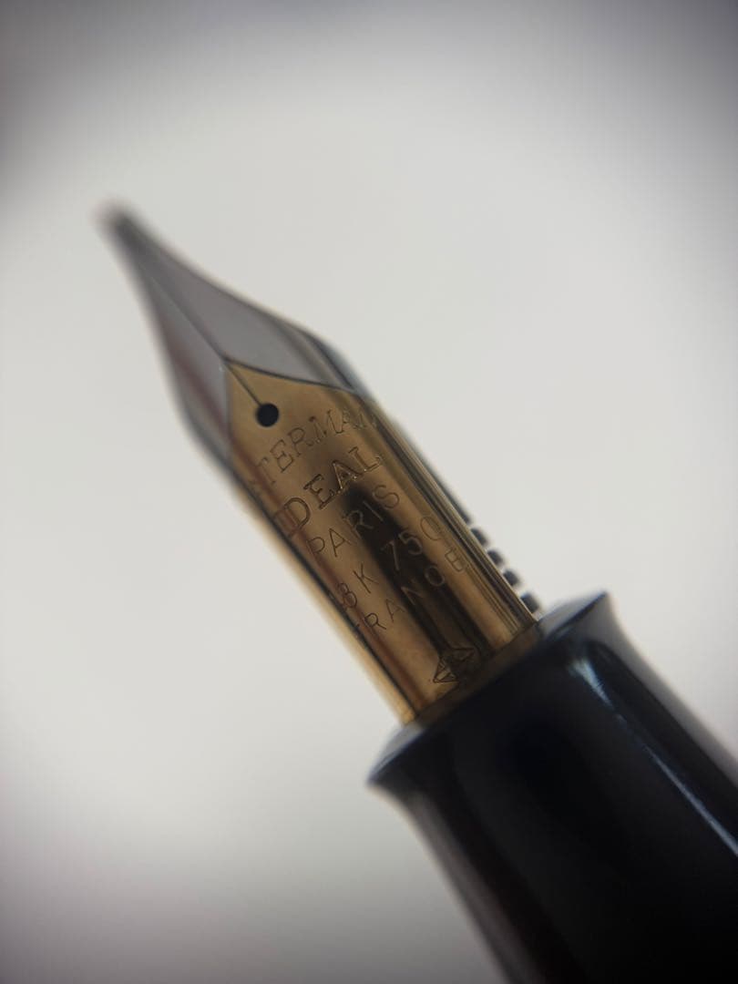 エボナイト、漆日本製、WATERMAN ウォーターマン ペン先 18K 750