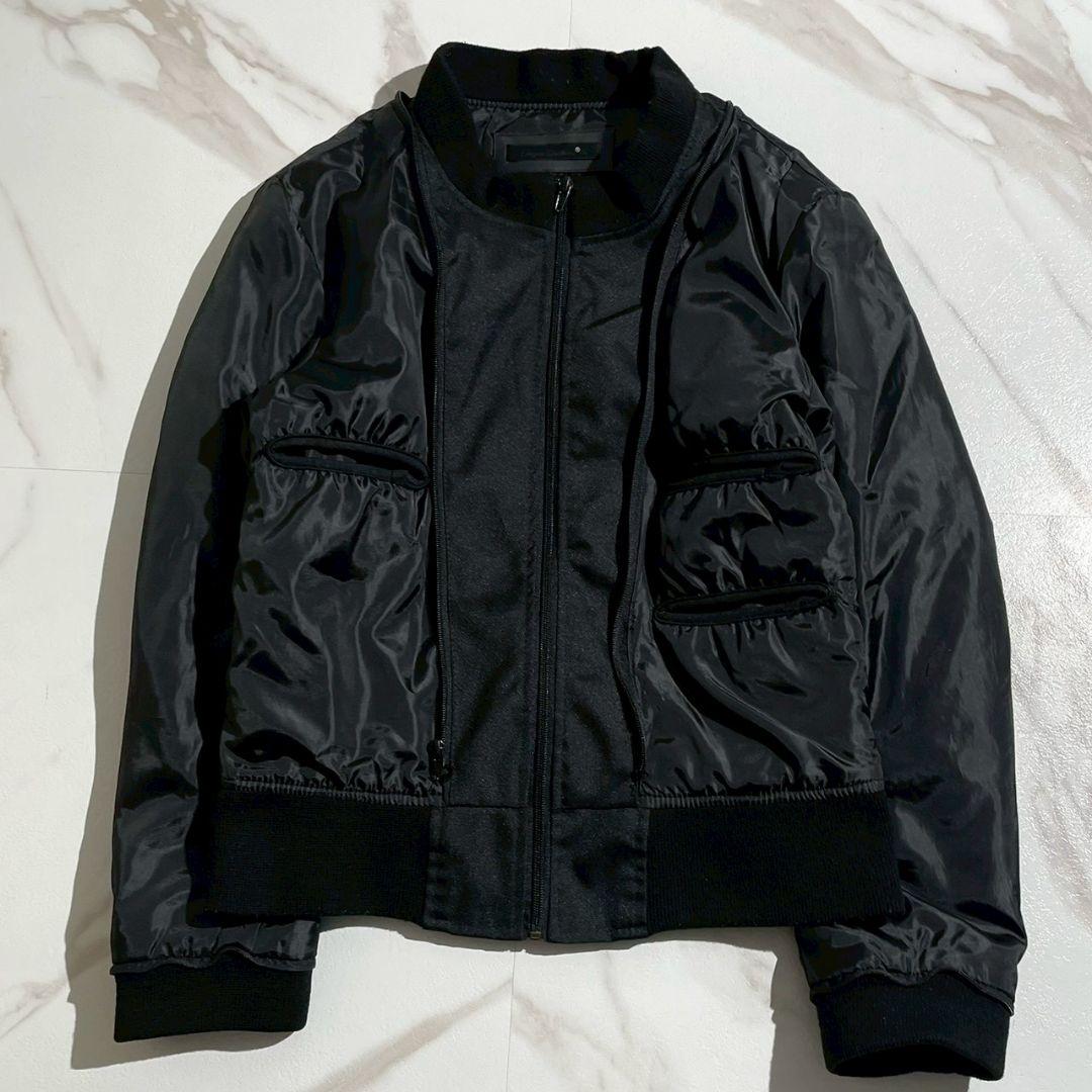 リューグーレザーズ ライダース 牛革 ライナー脱着 G-1 中綿 ブラック XL