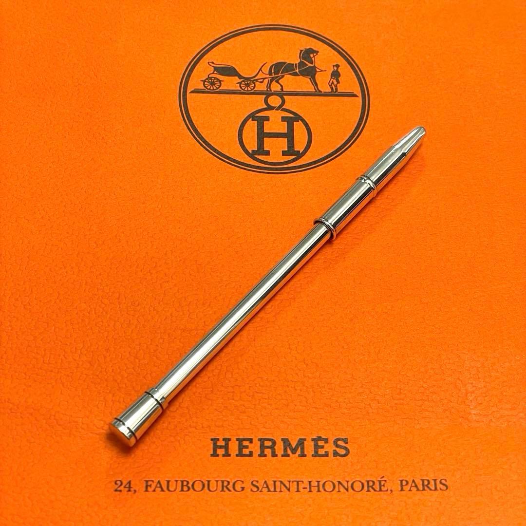 ク/HERMES/エルメス/アジェンダ/ボールペン/シルバー/インク有り