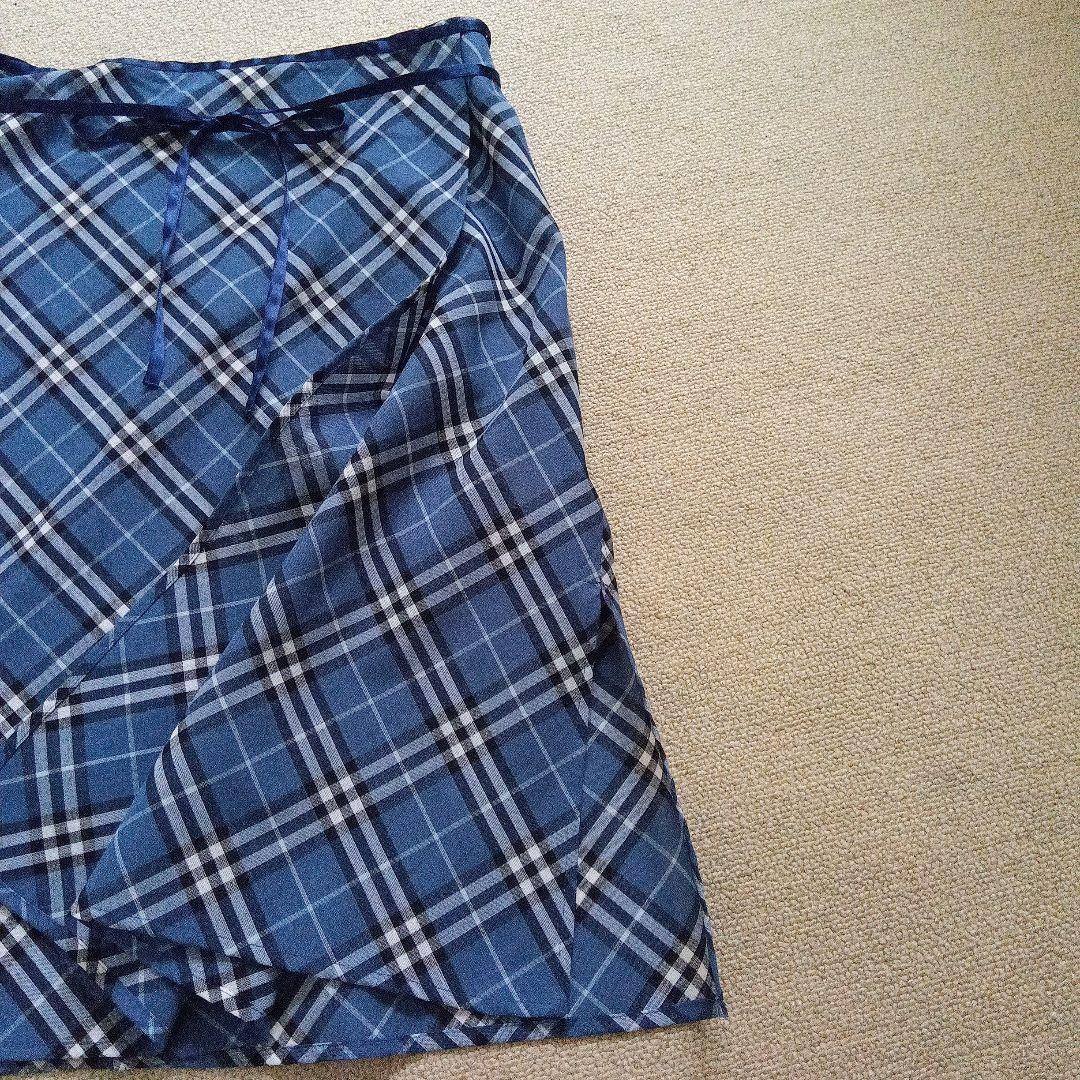 【美品】バーバリーブルーレーベル ラップスカート 38