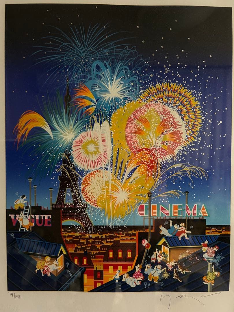 お値下げしました　ヒロヤマガタ　ファイヤーワークス　シルクスクリーン