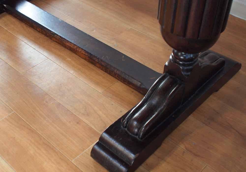 英国アンティーク オーク材 ドローリーフテーブル BROUGH BROS LTD