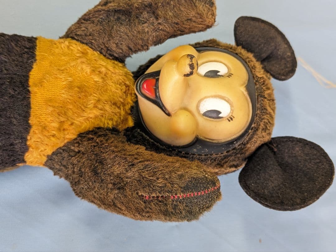 ミッキーマウス アンティーク ヴィンテージ　ぬいぐるみ イギリス 蚤の市