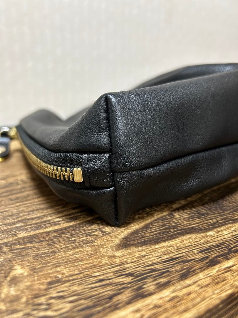 gemeil　レザーワンハンドルバッグ　ブラック