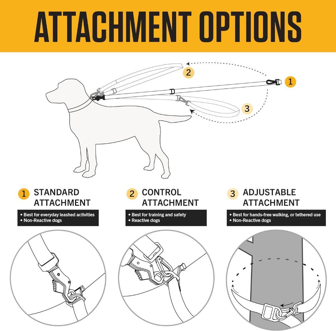 【NEW】Carhartt カーハート 犬用リーシュ(L)＆首輪(M)セット 茶