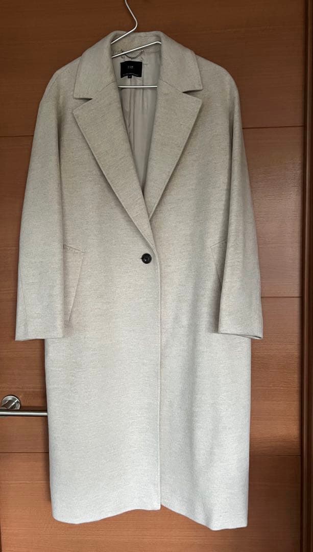 aiaiモンキー 23区 カシミア混チェスターコート オフホワイト 40