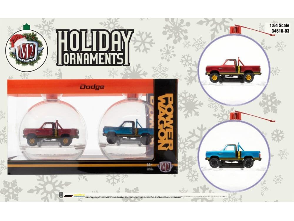 M2マシーン ホリデー・オーナメント -1970 ダッジ・マッチョ・パワーワゴン