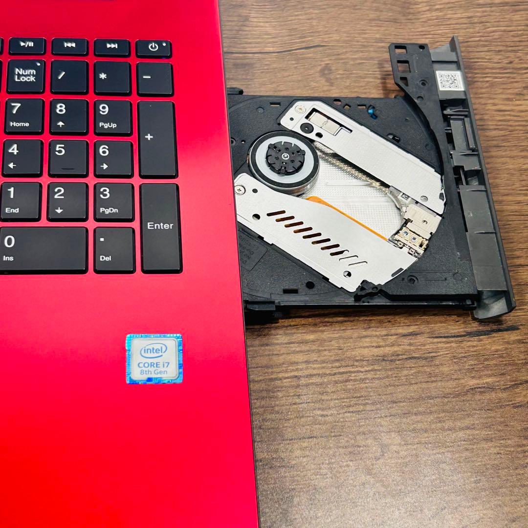 高性能i7 第8世代ノートPC SSD512/16GB オフィス付き NEC