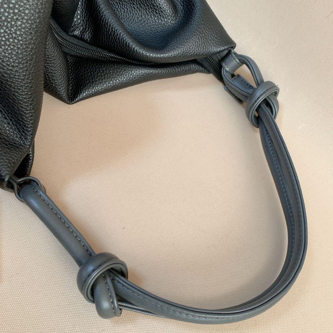 ear PAPILLONNER A4対応 樹脂パーツワンハンドルバッグ　ブラック