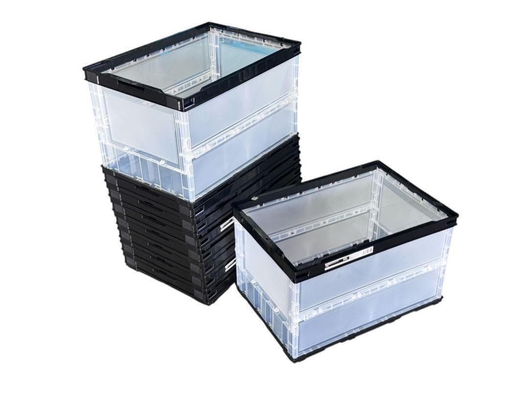 オリコン　軽量薄型　折りたたみコンテナ　ケース　９個　ブラック