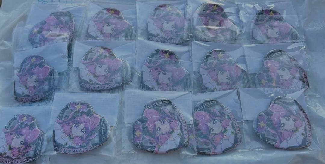 15個プリキュア キュアキッス　田中めろん　プリルン　ハート缶バッジフェスタ