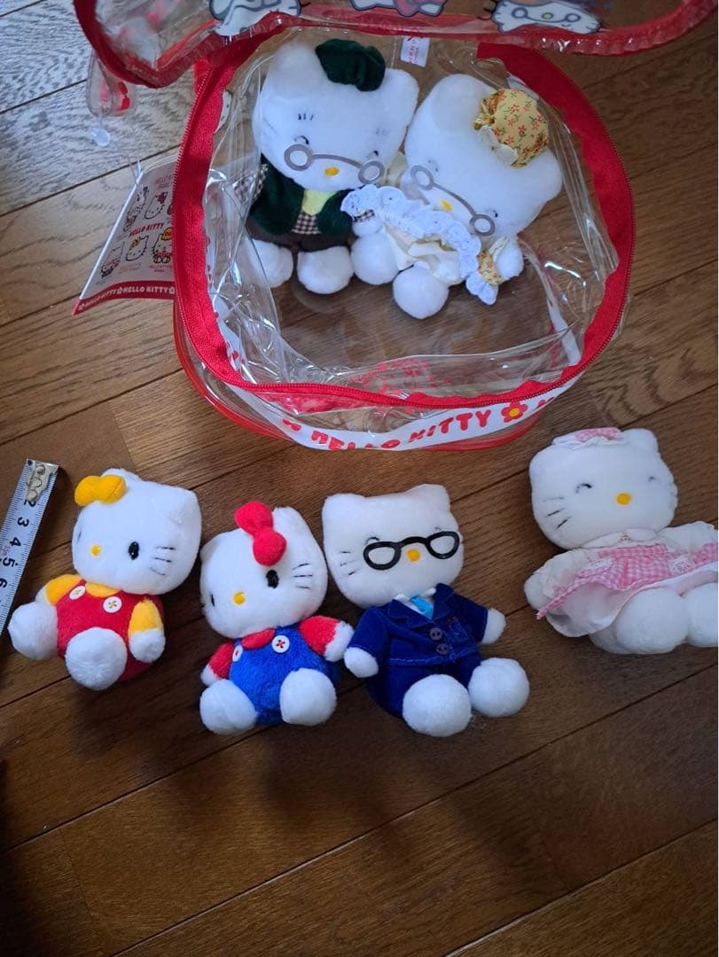 平成レトロ　25周年　キティ　ファミリー　ドール　ぬいぐるみ　ハローキティ