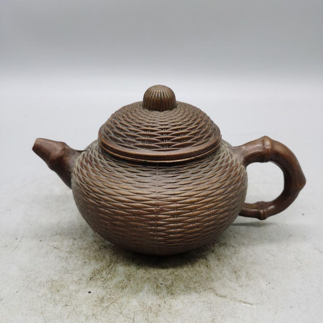銅器 竹節壺 茶器 煎茶道具 装飾品 工芸品 置物