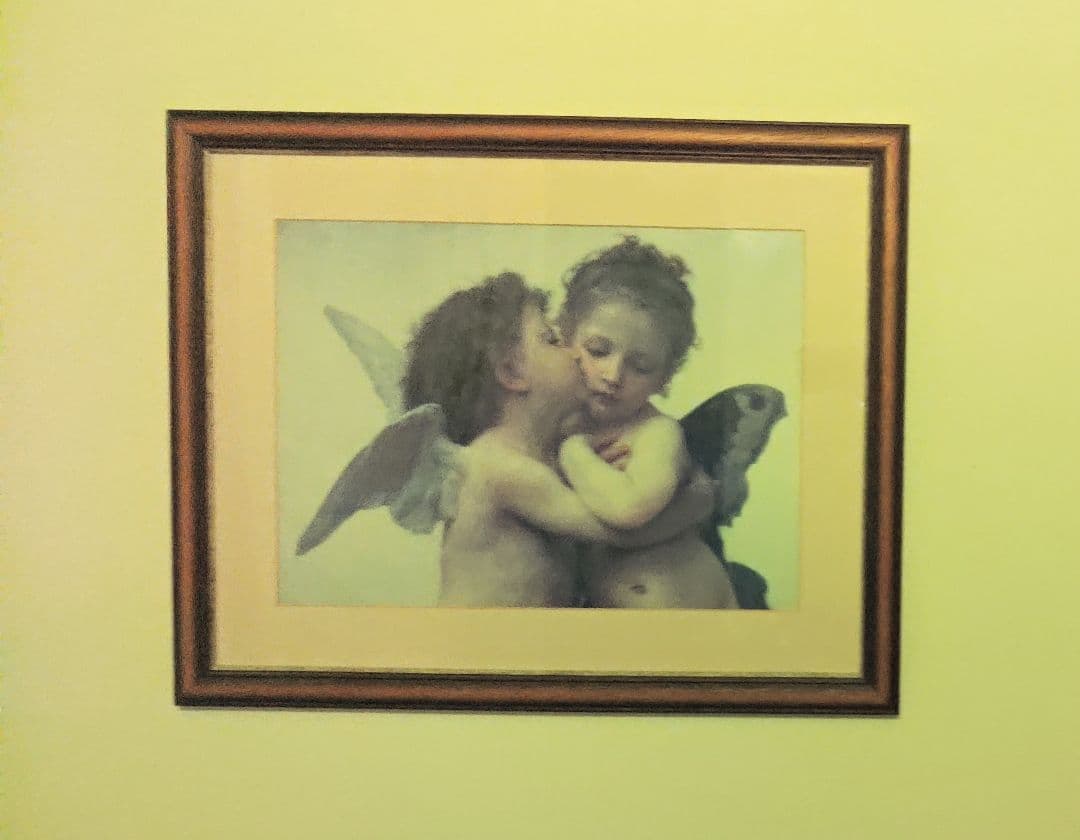 アンティーク絵画　天使