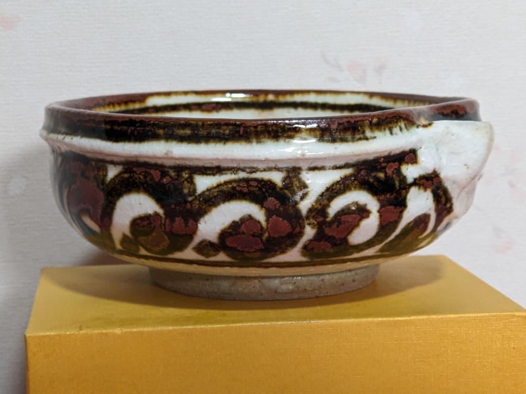 ♦京焼 五代 清水六兵衛 鉄絵 酒器 片口 小鉢 盛り鉢 花器 茶道具 骨董品