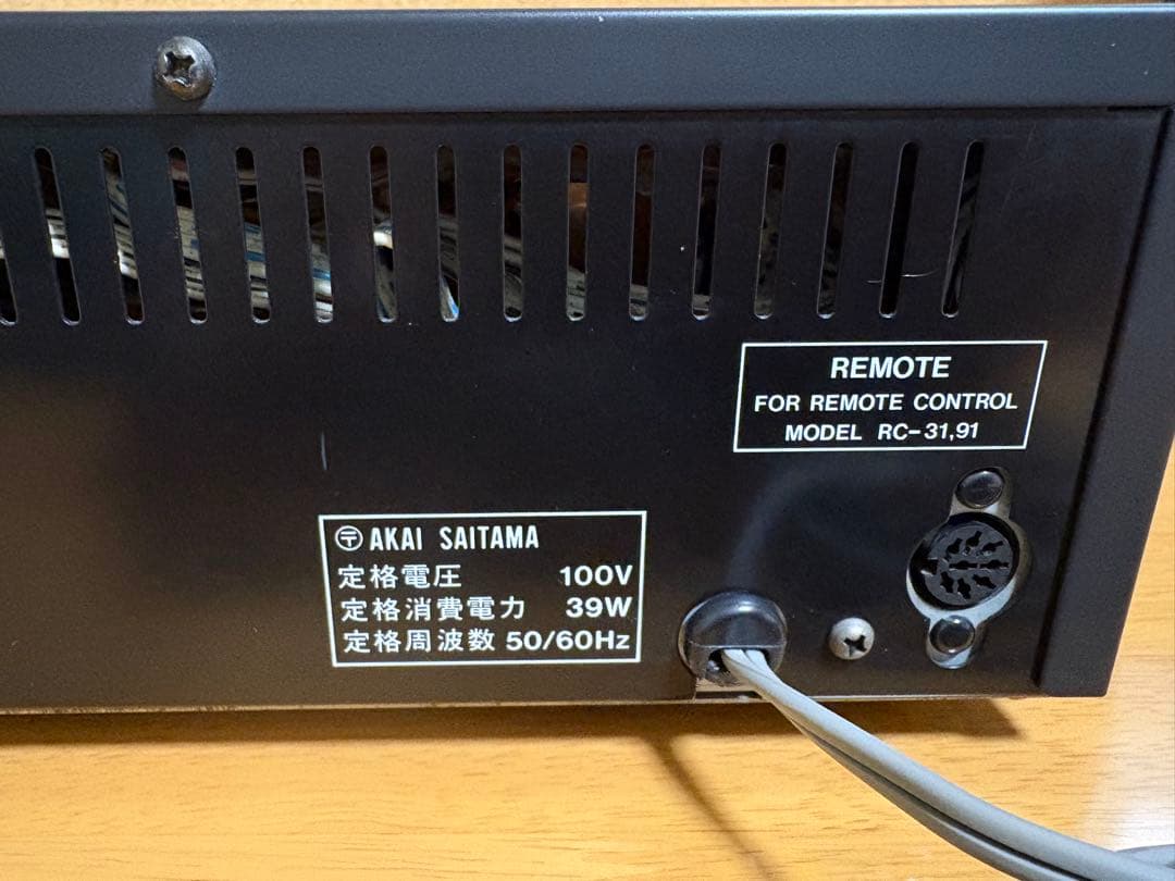 AKAI アカイGX-F91 カセットデッキ 中古　現状品