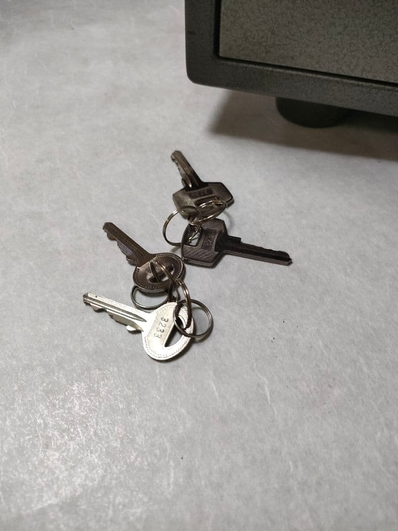 耐火金庫　Diamond Safe ダイヤセーフ 金庫2キータイプ　トレー4付き