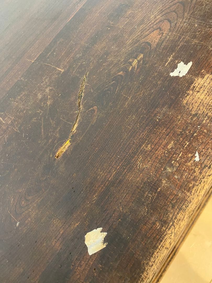 木製引き戸収納キャビネット　引き出し2つ