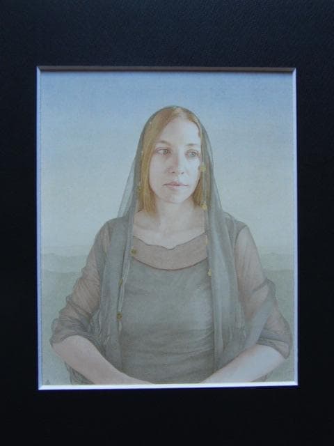 小川泰弘、【帰郷】、希少な画集画、新品高級額・額装付