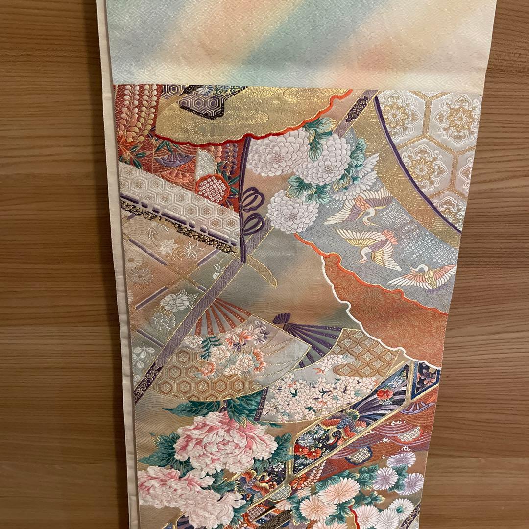 り*ん様 金色の花柄 帯　中古品