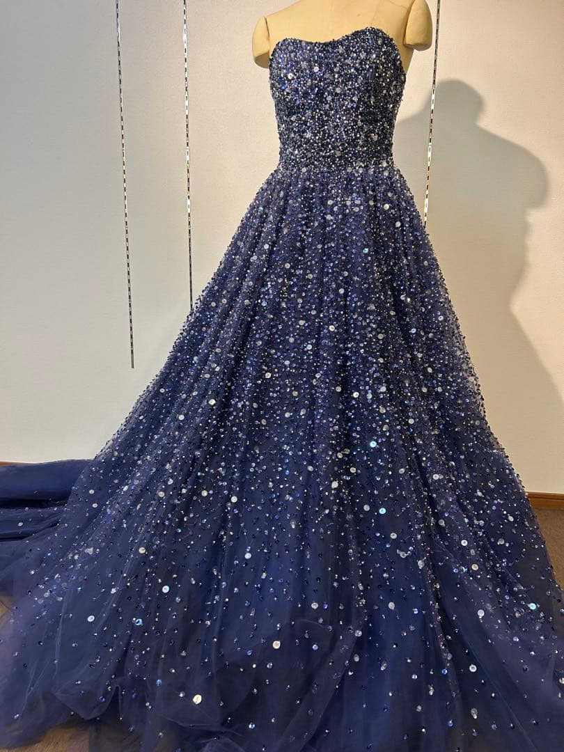 Qualo TK-209 9-13T NV ネイビー ドレス