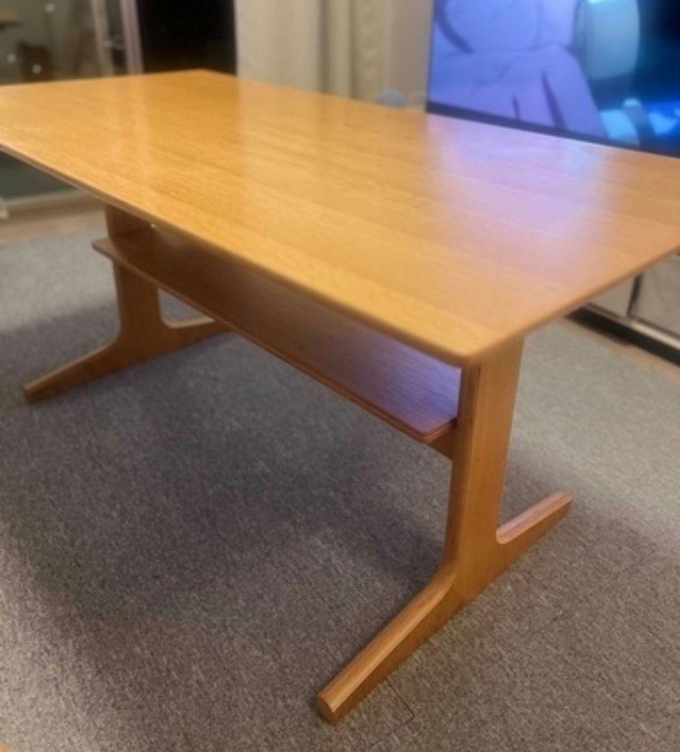 【無印良品】リビングでもダイニングでもつかえるテーブル　オーク材 机食卓