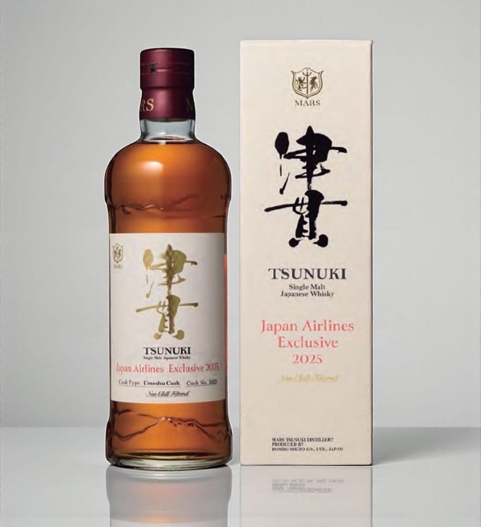 MARS 津貫シングルモルトウイスキー 2025年日本航空限定 ギフトラッピング