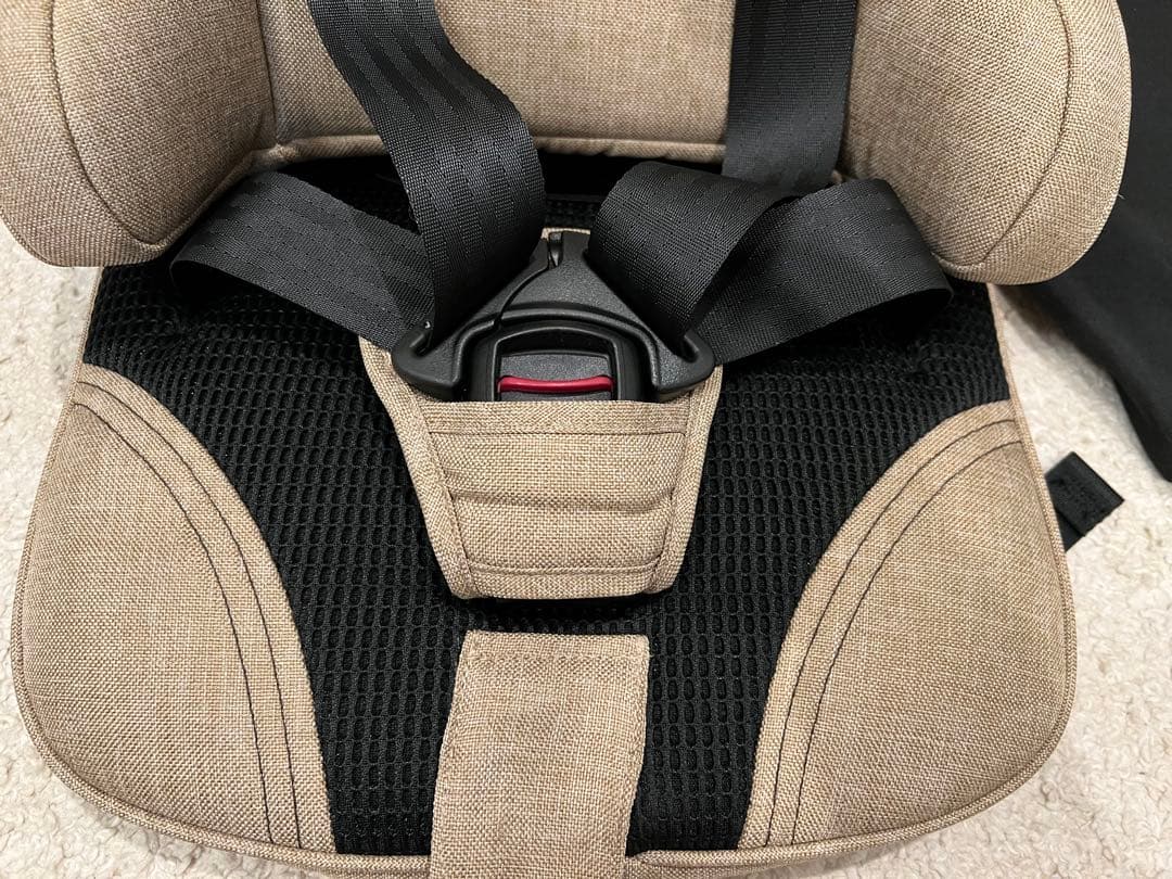 EVO トラベルベストチャイルドシート ベージュ 収納バッグ付き