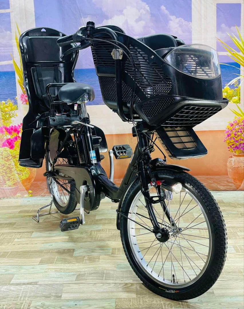 パナソニックギュット⭐️12AH！人気モデル子供乗せ電動アシスト自転車Y3081