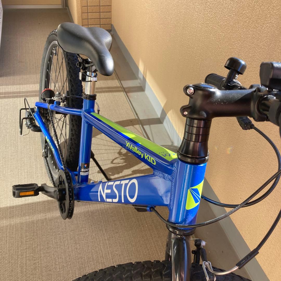 【美品.吹田市引取限定】NESTOキッズ子供自転車　24インチ7段変速Vブレーキ