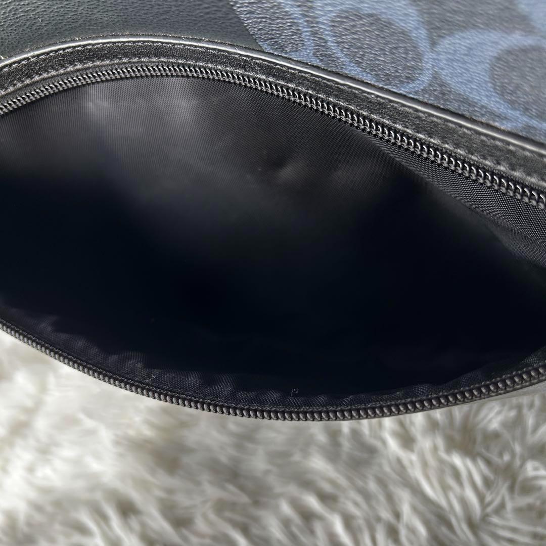 ⭐︎人気⭐︎COACH PVC シグネチャー スーツケース 2泊３日 ネイビー