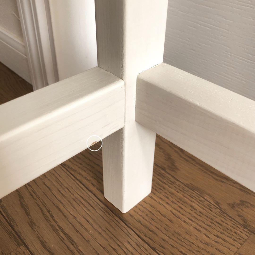 ハンドメイド　ナチュラル　デスク　机　木製　ホワイト　インテリア　勉強机　学習机