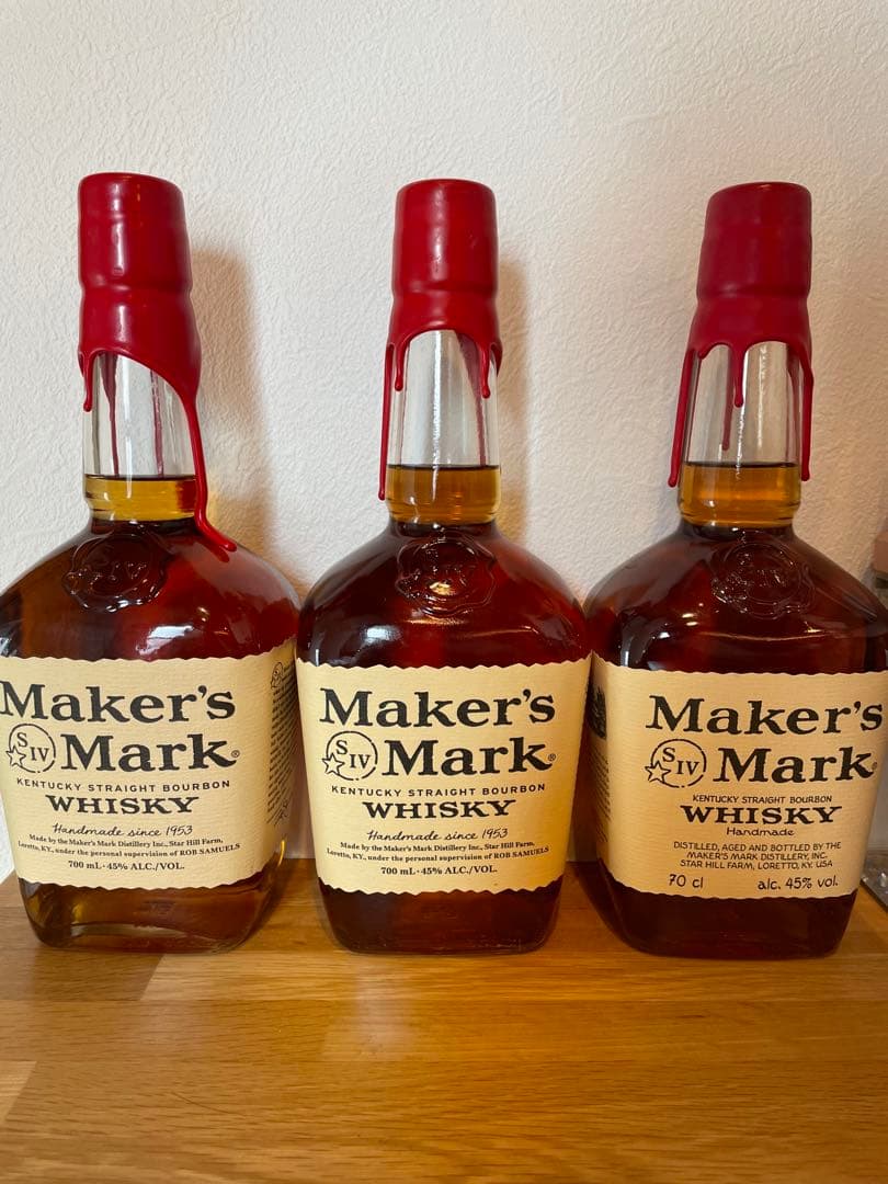 Maker's Mark ウイスキー 700ml 3本セット