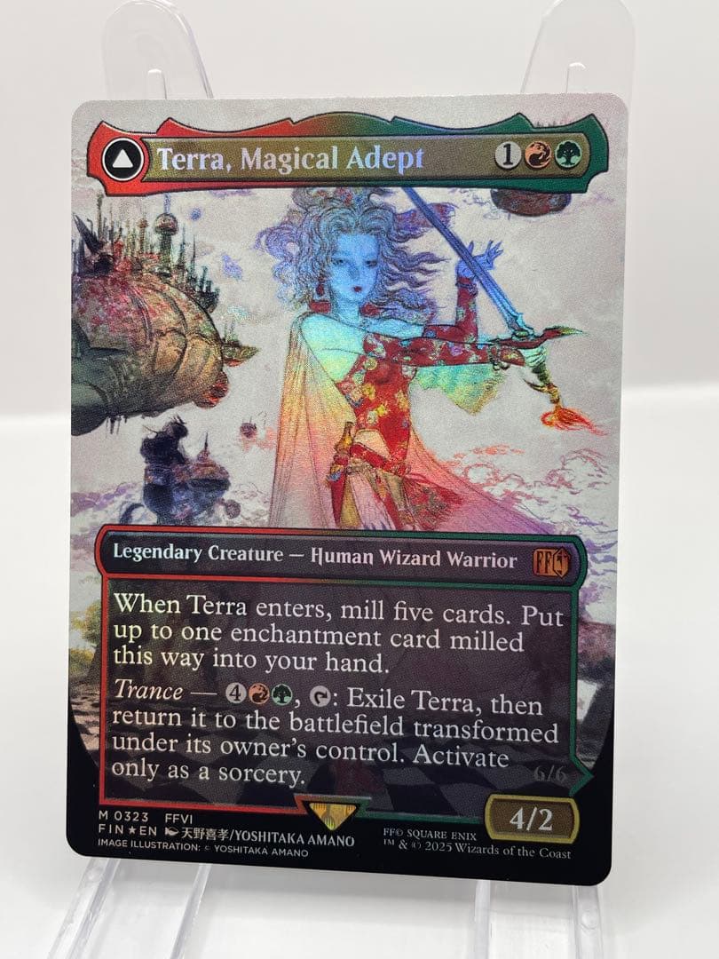 t*o様 希少 mtg 魔導戦士、ティナ 英語 拡張FOIL FF