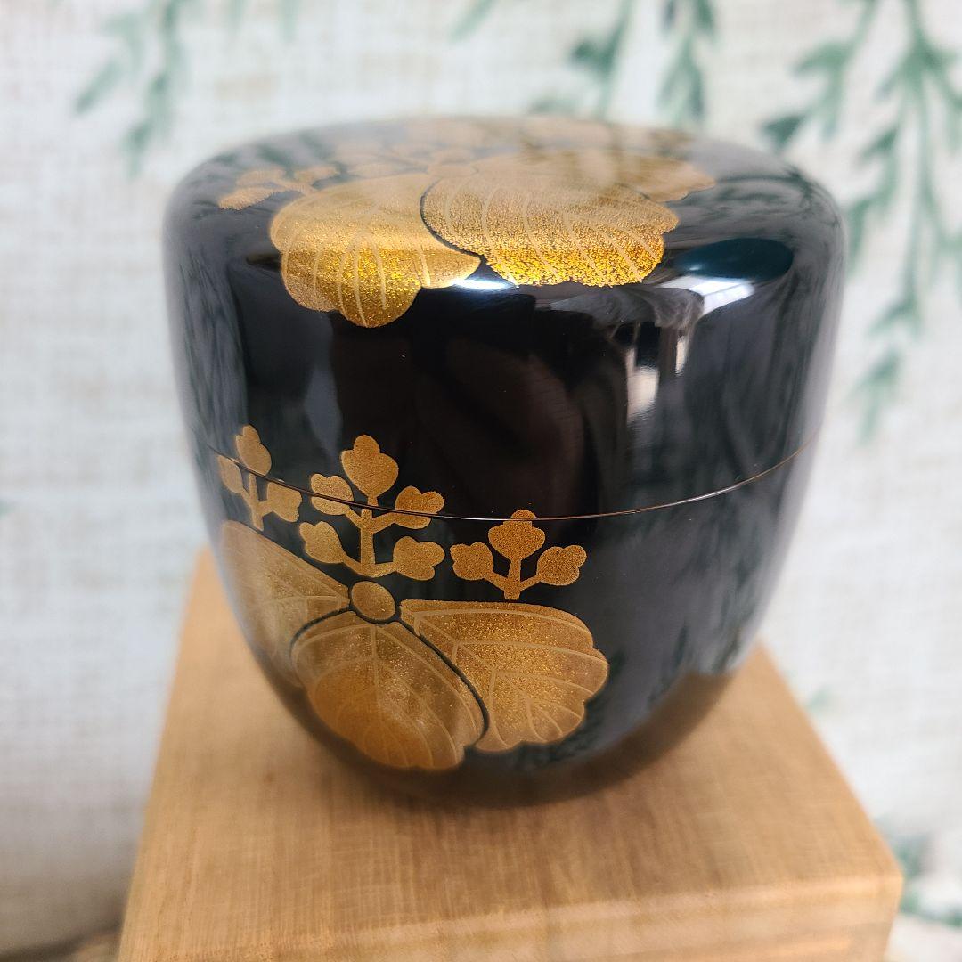 前端春斎作 棗　内銀溜 茶道具