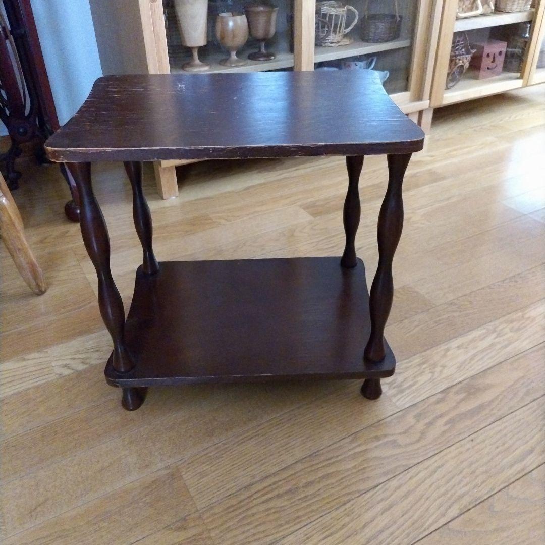 アンティーク レトロ ２段 棚