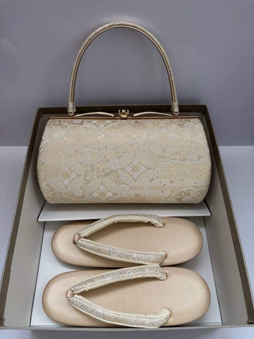 沙織 和装用バッグと草履セット Lサイズ