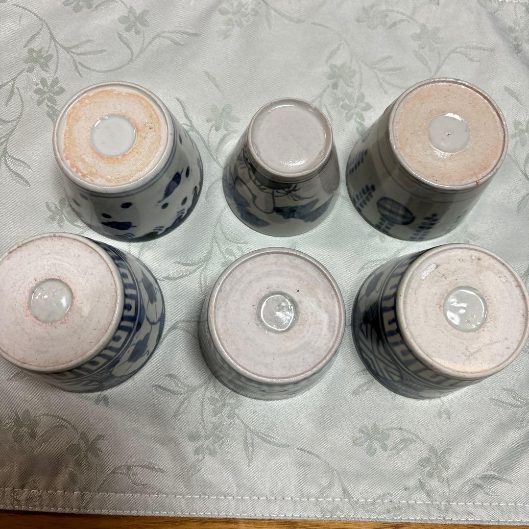 蕎麦猪口６個江戸、明治