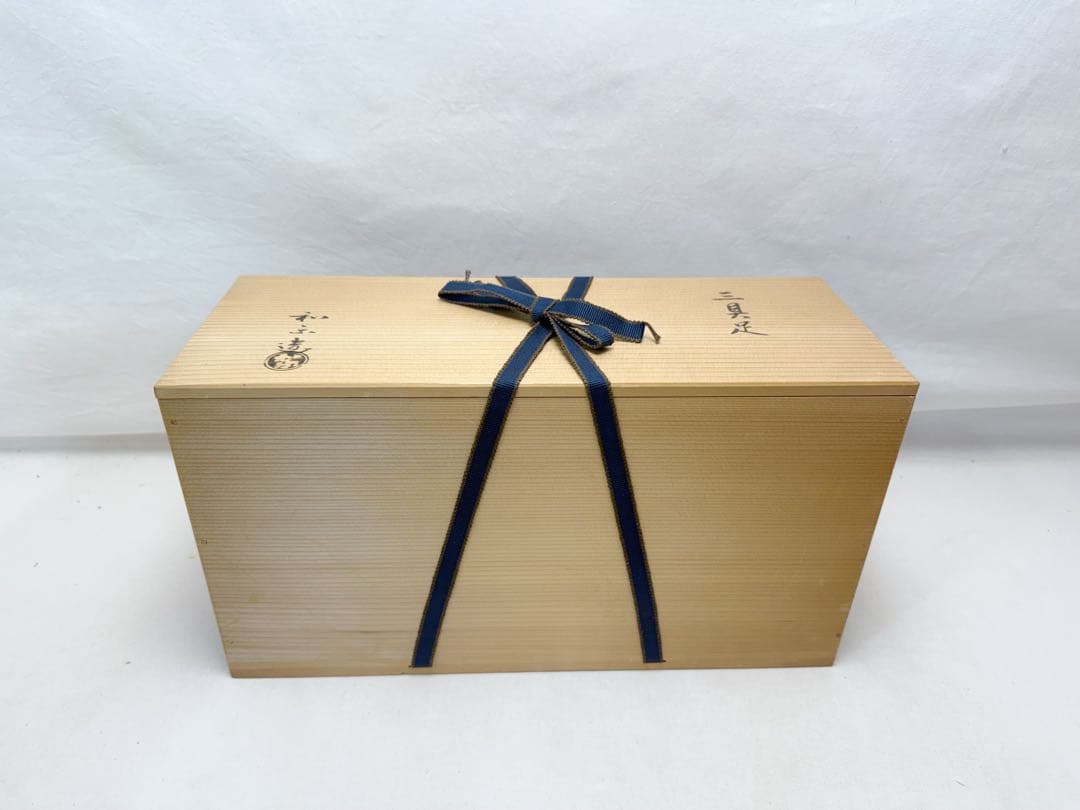 未使用 茶道具 七世 和楽作 青楽 三ツ具足 陶印 利休忌 七事式 共箱