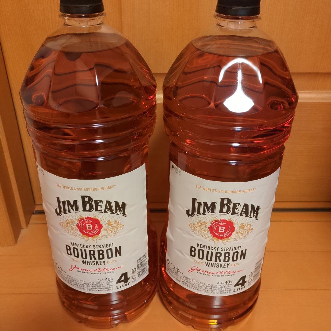 JIMBEAMバーボンウイスキー4リットル×2つ