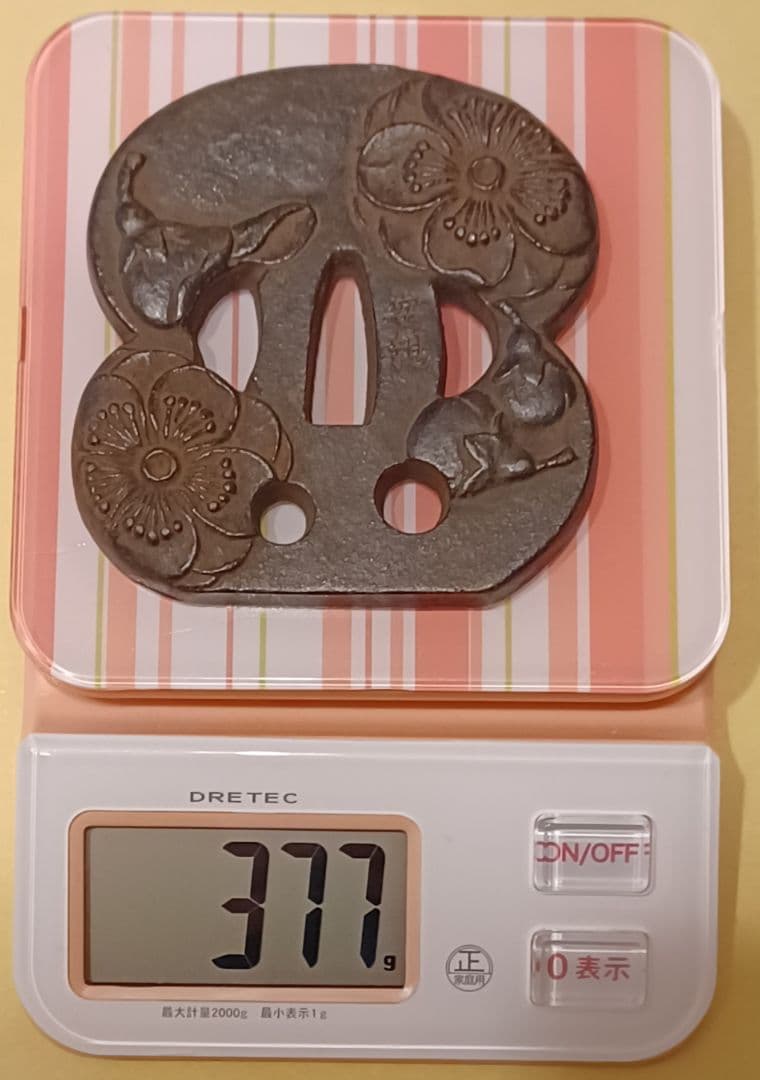 重めの鍔 Heavy tsuba for training 377g