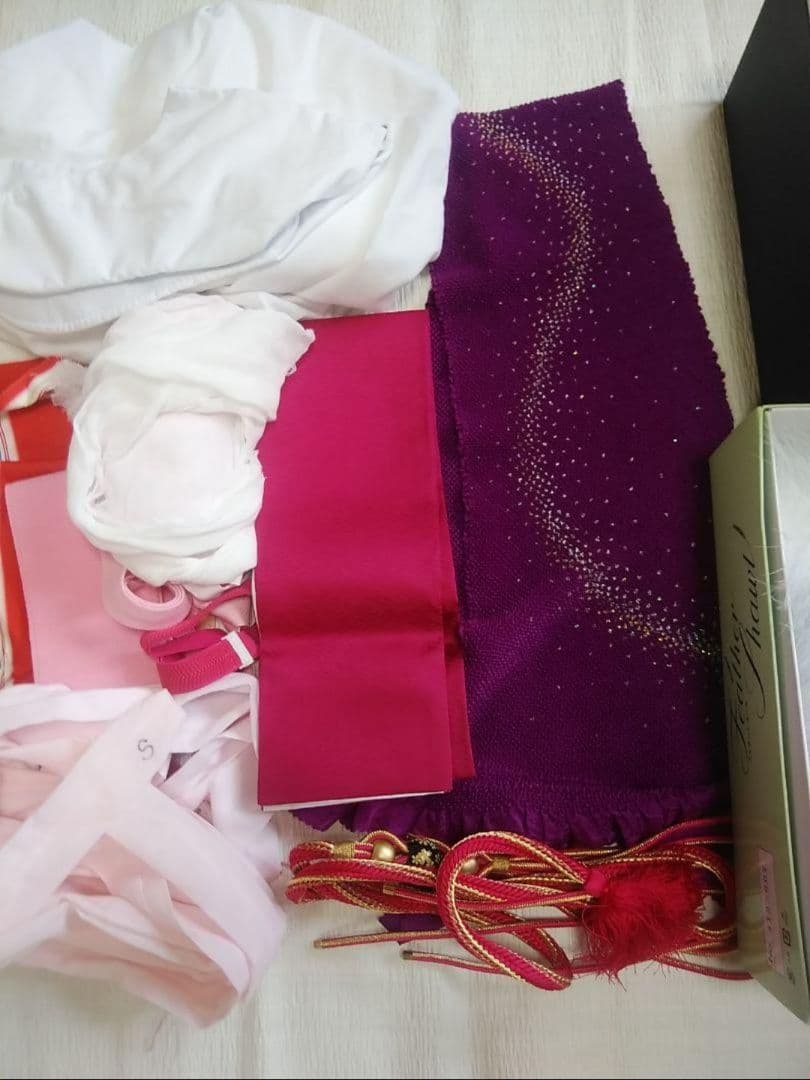 赤色正絹振袖フルセット