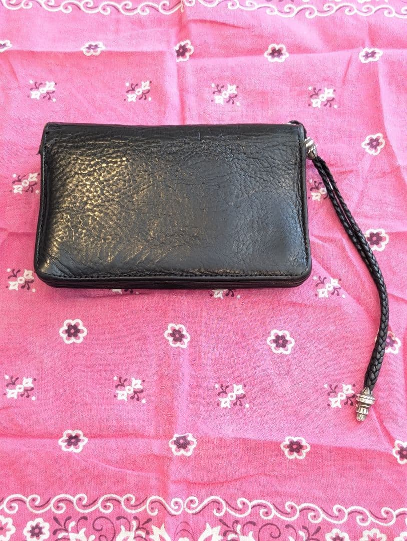 chromehearts2zipwalletアイアンクロスストラップ付き最終価格