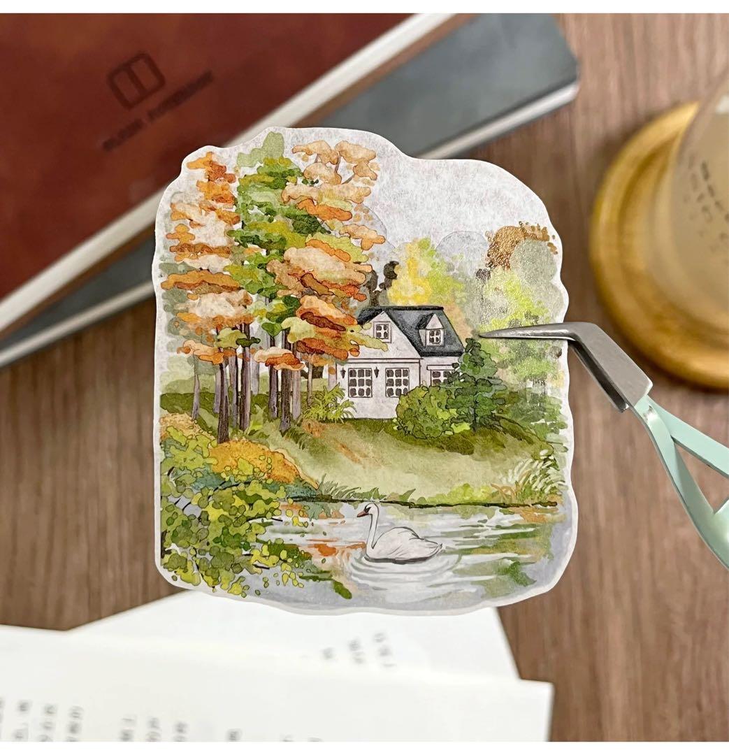 自元素文创《向野而行》海外マスキングテープ　マステ 【2288】