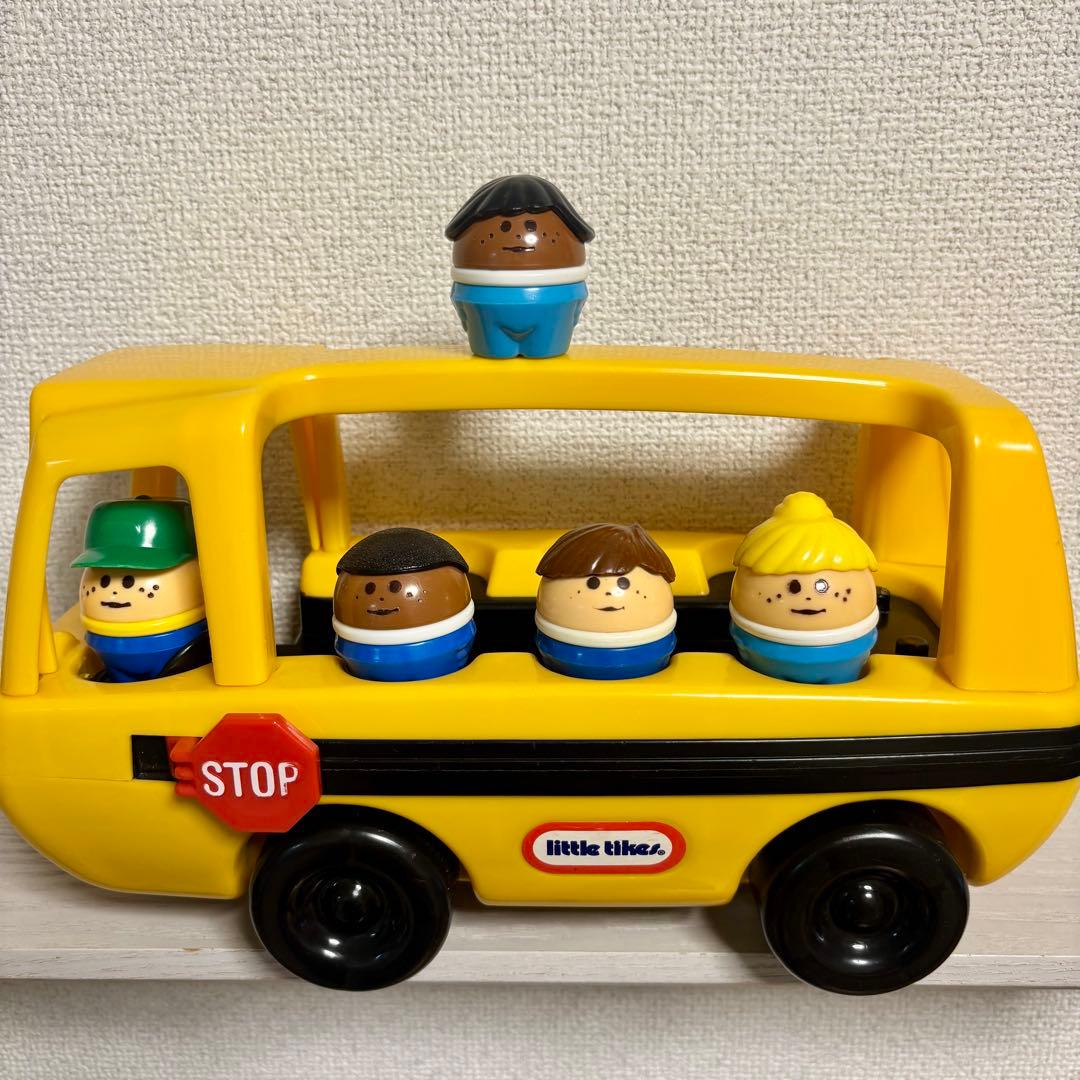 リトルタイクス スクールバス 箱付 トドルトッツ フィギュア 車 セット