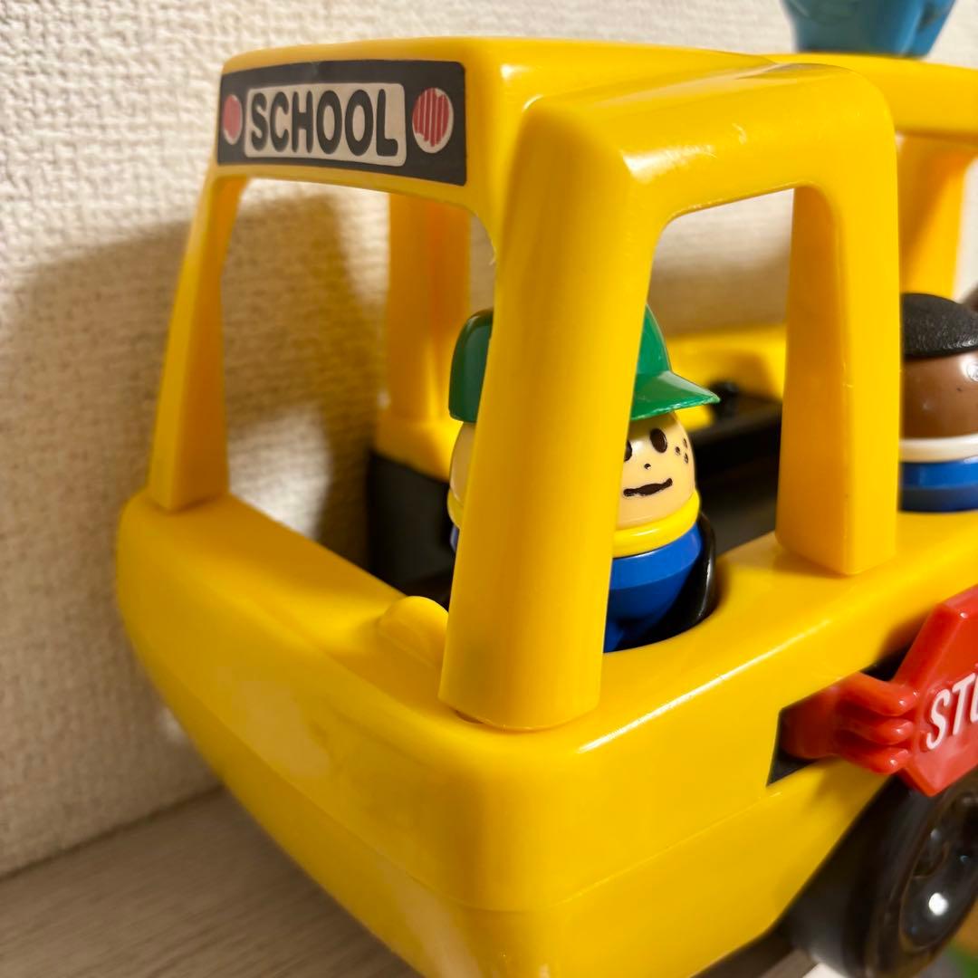 リトルタイクス スクールバス 箱付 トドルトッツ フィギュア 車 セット